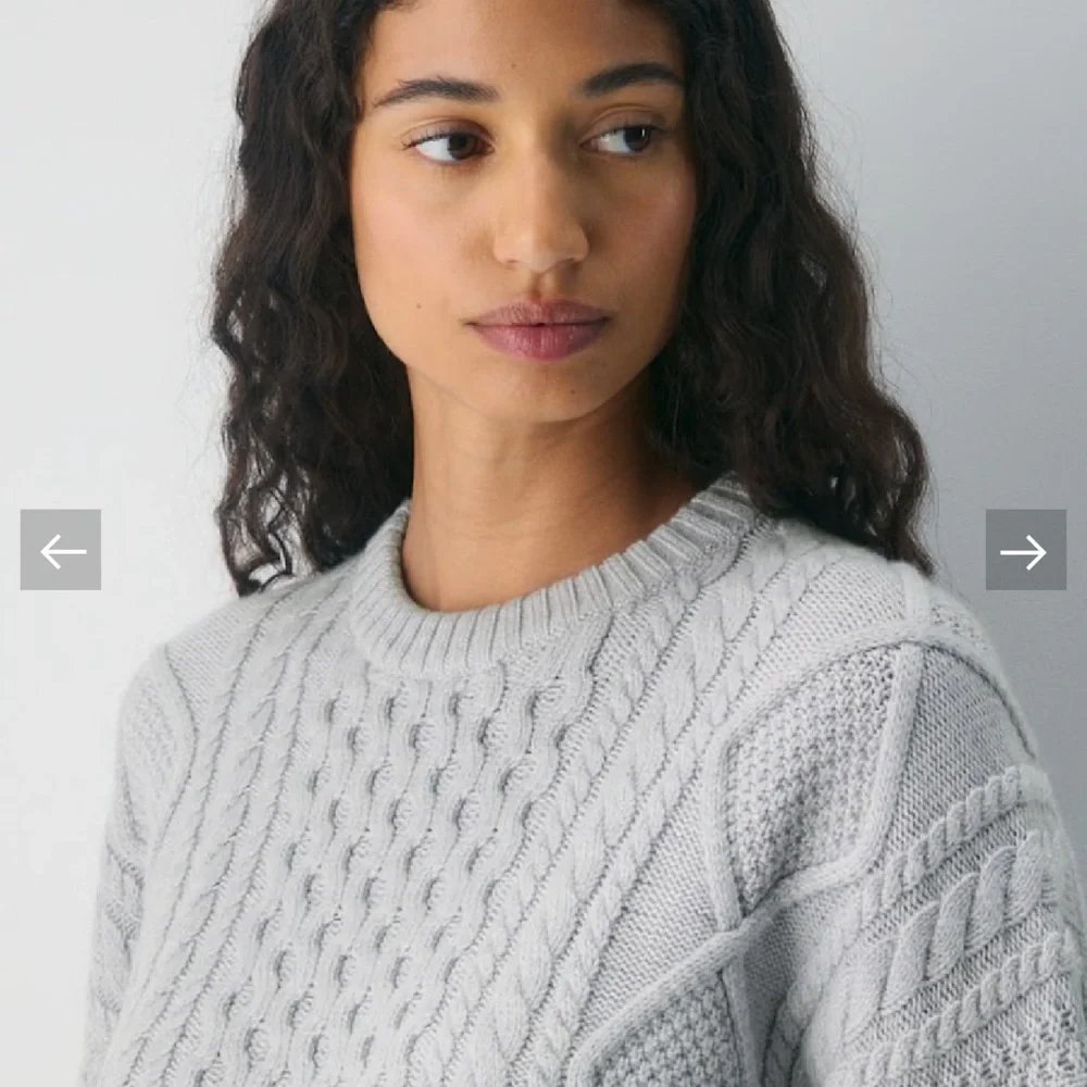 Aritzia Heritage Knit Merino Wool Crew Sweater New - Picture 4 of 9